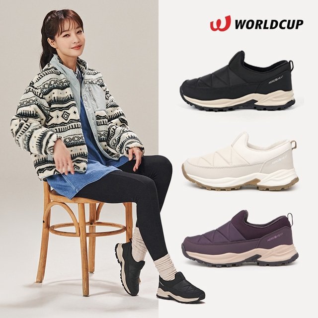 쇼핑엔티 단독 [월드컵] 여성 패딩 슬립온_슬립마운틴