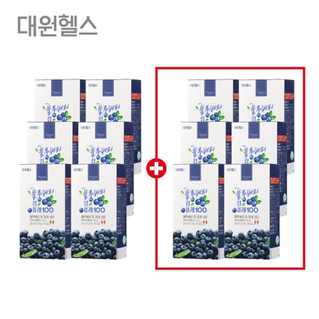 [방송에서만] 대원제약 블루베리 킹 퓨레 100 6박스 + 6박스 더!