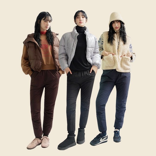 [벨리츠] 25FW 여성 보아퍼 패딩팬츠 3종