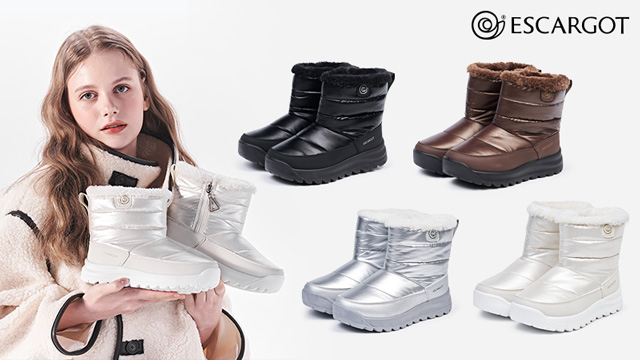 쇼핑엔티 단독! 에스까르고 루나 패딩 부츠