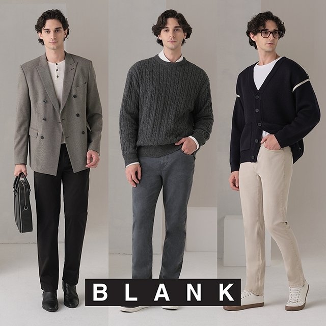 블랭크 남성 다잉 면팬츠 3종