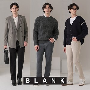 블랭크 남성 다잉 면팬츠 3종