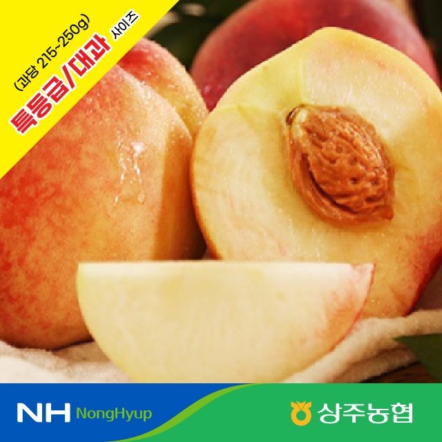 [특등급/대과] 농협 아삭 복숭아 3kg x 2box (과당 215~250g, 대과)