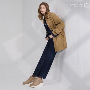 더스튜디오케이 천연소가죽 웜기모 다이아 퀼팅 부츠