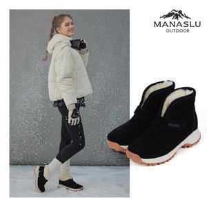 쇼핑엔티 단독! [마나슬루] 천연양모 소가죽 방한 부츠