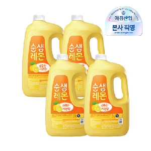 순샘 레몬 주방세제 3L 4개