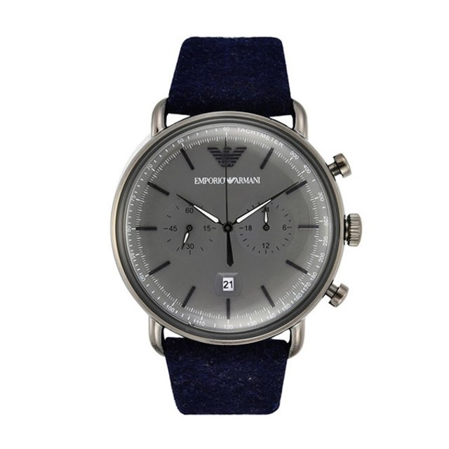 아르마니 알마니 남성 남자 가죽 손목 시계 AR11144