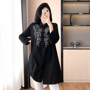 [루미루나]들꽃자수카라롱셔츠(색상선택)