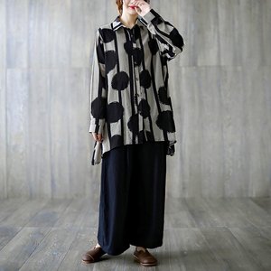 [루미루나]시크도트셔츠상하세트