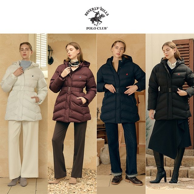 [프리미엄] 비버리힐즈폴로클럽 25FW 카치온 윈터 패딩 재킷 1종, 여성