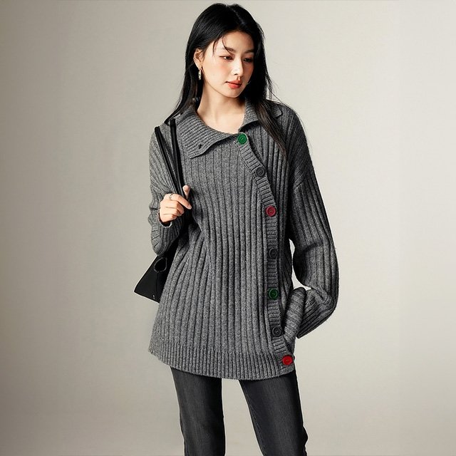 [루미루나]루즈핏소프트카라가디건