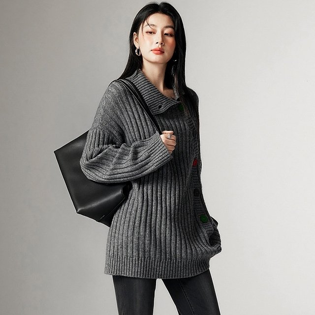 [루미루나]루즈핏소프트카라가디건