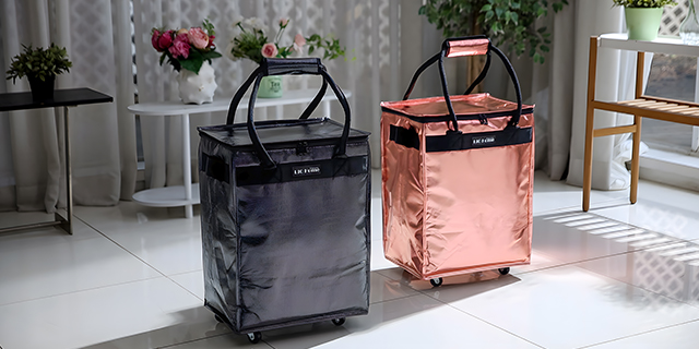 리오홈  블랙 / 핑크 캐리어 카트