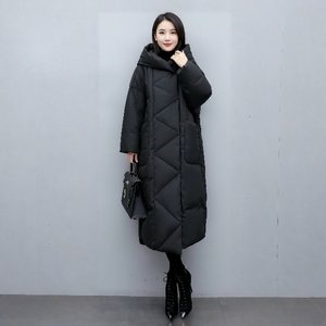 [비니브] 오로라 후드 롱 패딩