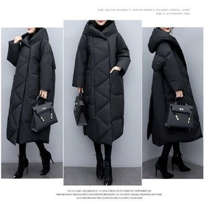 [비니브] 오로라 후드 롱 패딩