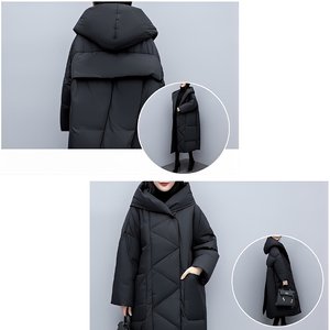 [비니브] 오로라 후드 롱 패딩