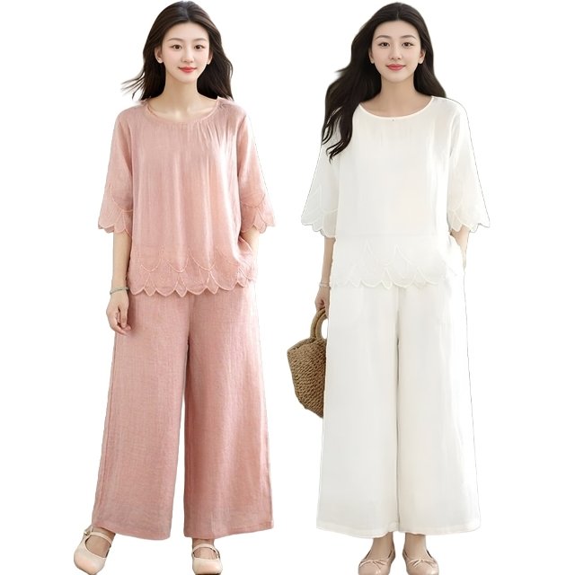 쉐바 자수 쿨인견 풀오버+팬츠(색상선택)