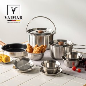 바이마르 뉴본 스텐삼중바닥 냄비 캠핑풀세트