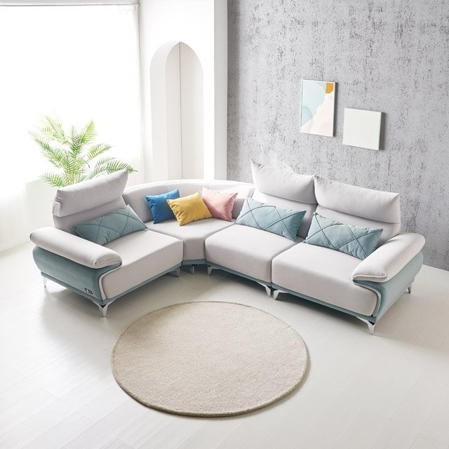 A703 6인 코너형 조야원단 소파 1color