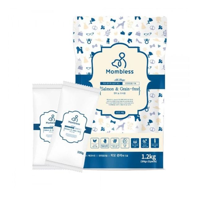 강아지 전견용 그레인프리 연어 1.2kg 무곡물 사료 (WC9281B)