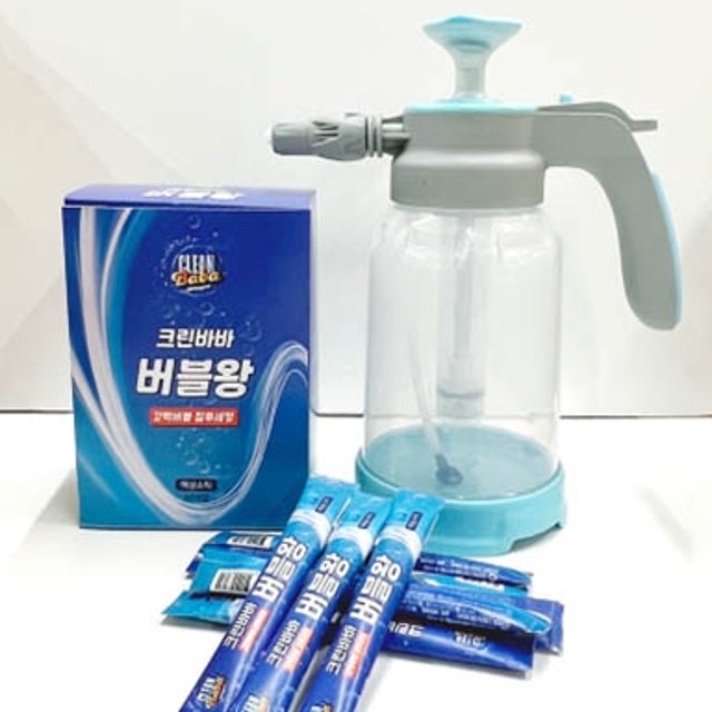 크린바바 한번에 싹 버블왕 100포 + 전용분사기