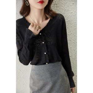 [루미루나]울진주레이스블라우스