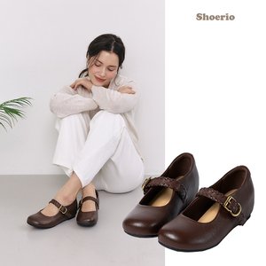 슈리오 양가죽 메리제인 컴포트화