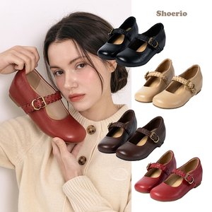 슈리오 양가죽 메리제인 컴포트화