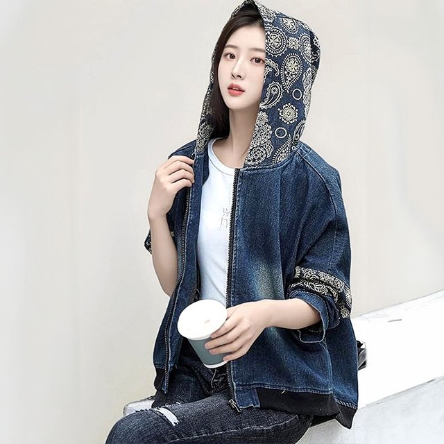 [헬리꽁땡] 알레그로 데님 후드 재킷