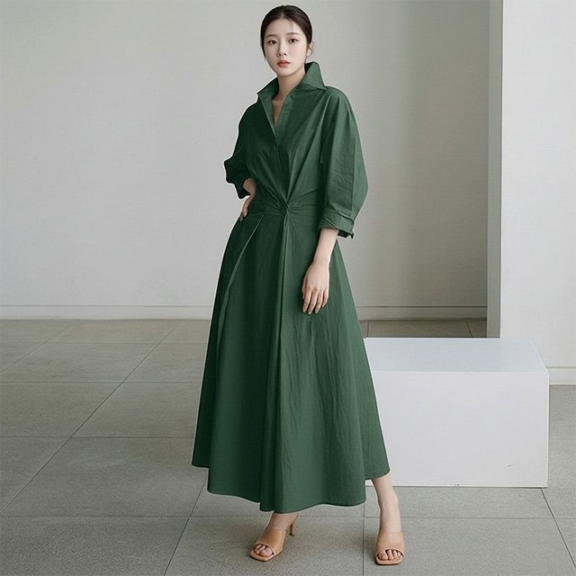 [플로레센스]쁘라제르벌룬카라원피스(색상선택)