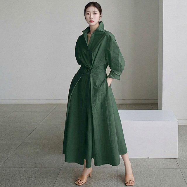 [플로레센스]쁘라제르벌룬카라원피스(색상선택)