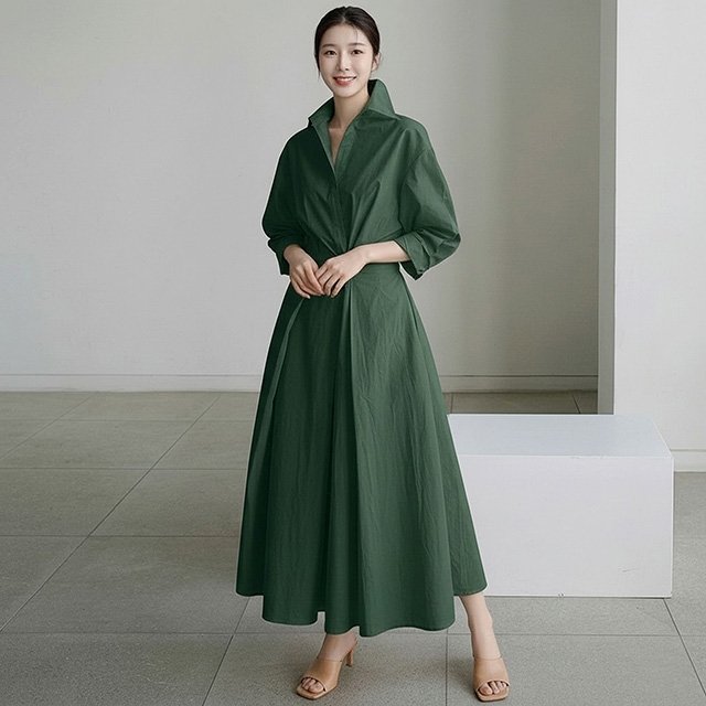 [플로레센스]쁘라제르벌룬카라원피스(색상선택)