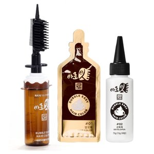 [방송에서만 10회분 추가] 바로빗 버블이지 염색약 30회분+전용브러쉬