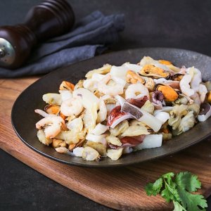 [맛군] 만능재료 5종 해물모듬 600g x 4팩(오징어,새우살,문어,바지락,홍합)