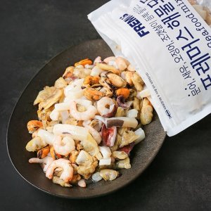 [맛군] 만능재료 5종 해물모듬 600g x 4팩(오징어,새우살,문어,바지락,홍합)