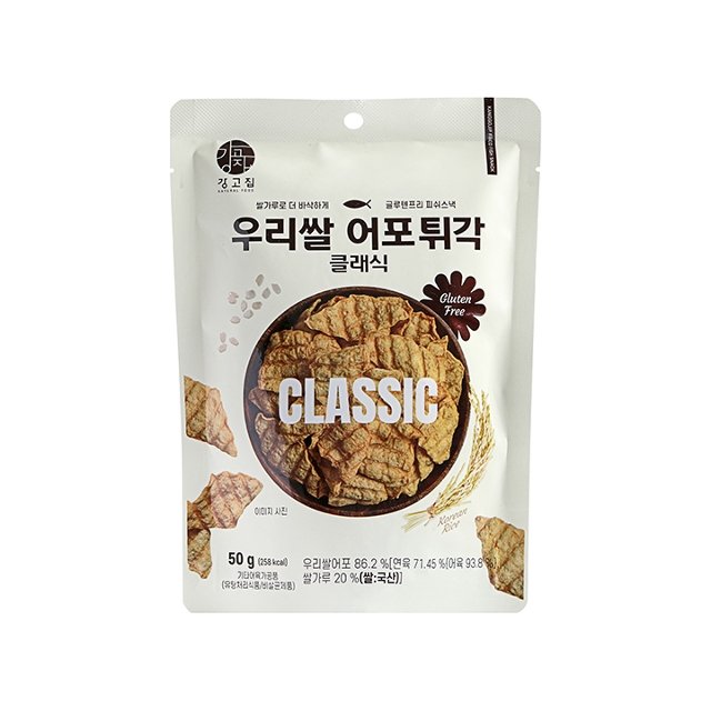 강고집 우리쌀 어포튀각 클래식 50g x 12개 (600g)