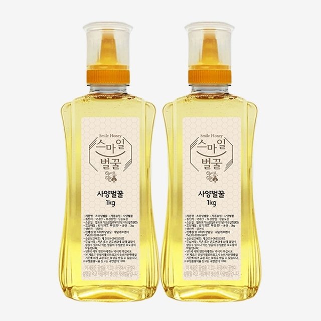 스마일벌꿀 사양벌꿀 1kg(튜브형) x 2개