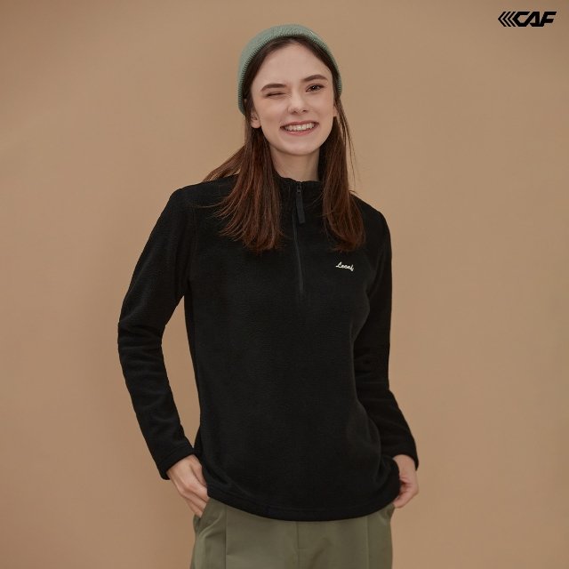 르까프 23FW 소프트 코지 플리스 집업 티셔츠 4종 세트, 여성