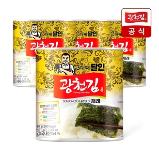 [광천김] 캔김 30g x 4캔 (1캔당 54매입) / 인기 캔김 특가전 (랜덤출고)