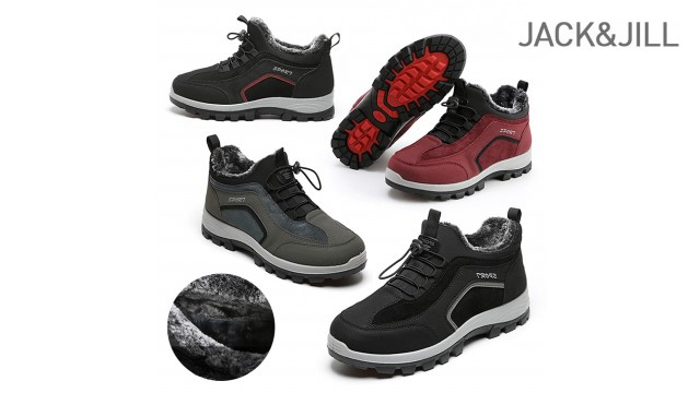 [누적판매10,000개] 유광신상! 잭앤질 털안감 방한트래킹화 미끄럼방지 러버창(JD3770)