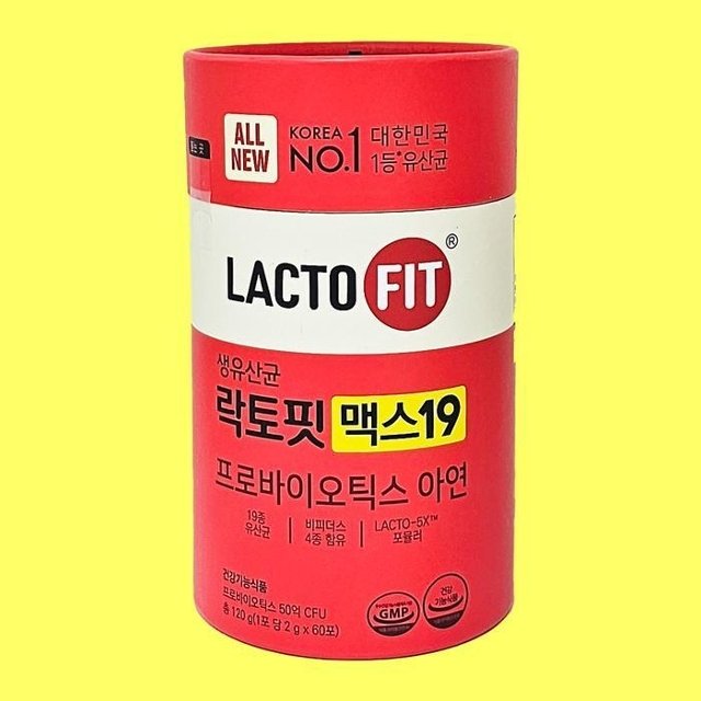 [종근당건강]  락토핏 맥스19 프로바이오틱스 50억 유산균 60포 1통