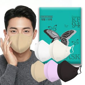아바 KF94 컬러마스크 200매 대형