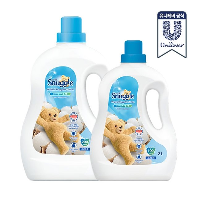스너글 초고농축 섬유유연제 허거블코튼 4L +2L