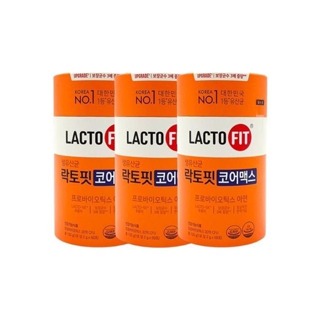 종근당건강 락토핏 5X 생유산균 코어맥스 2g 60포 3개
