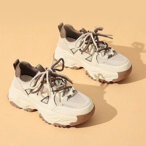 [제라카] 굽높은 어글리슈즈 여자 운동화 5.5cm 키높이 신발 RUN475