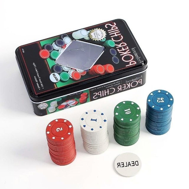 숫자포커칩 4색 100p세트 룰렛 점수 숫자 토큰 (WFHK5QO)