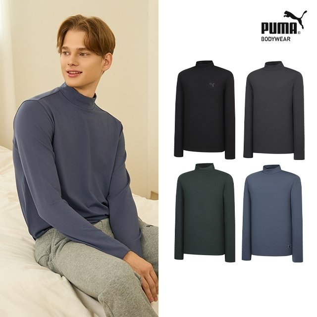 [베스트오브베스트]25FW 푸마 웜셀 모크넥 티셔츠 남성 4종 
