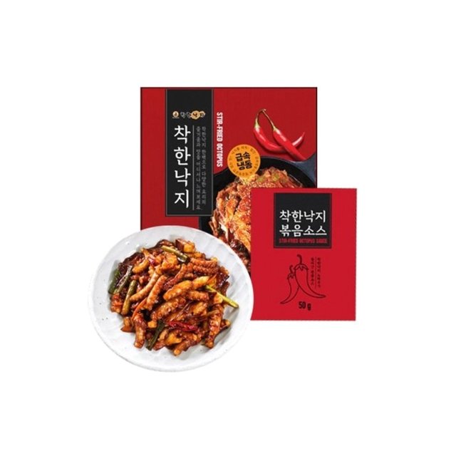 [착한낙지] 손질낙지 135g*6팩+소스6팩