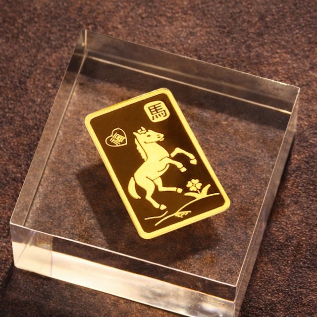 [골드퀸즈] 24K 순금 붉은말 골드바 0.5g