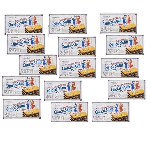 피코크 초콜릿 샌드위치 비스킷 135g x 15